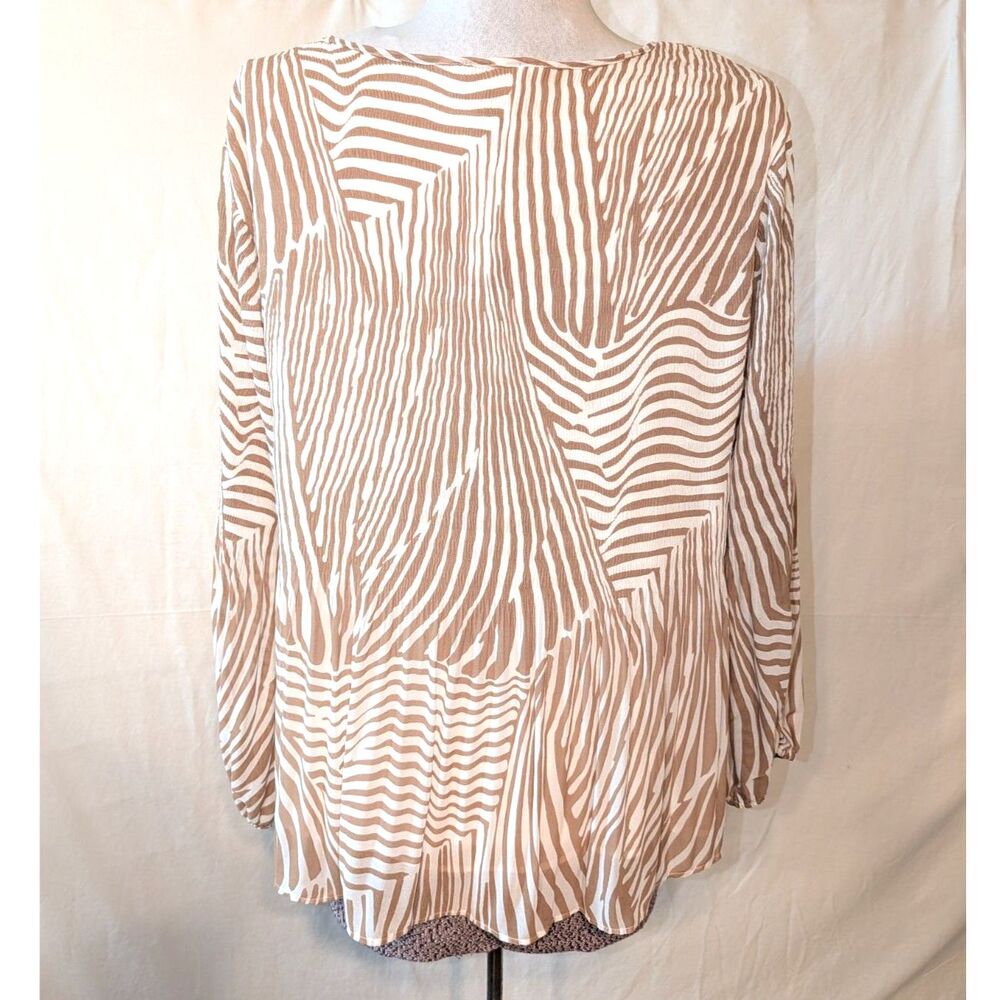 Chico's Zebra Print Blouse, size 3 - Picture 2 of 6